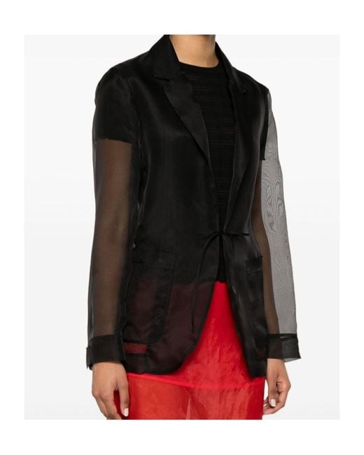 Forte_forte Black Sheer Jacket