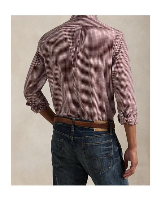Polo Ralph Lauren Purple Long-Sleeved Shirt for men