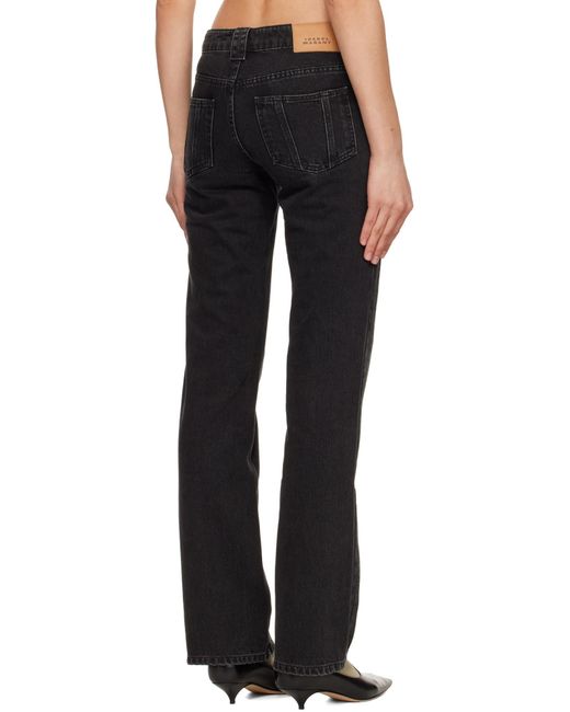 Isabel Marant Black Isabel Marant Étoile Jaylis Straight Leg Jeans