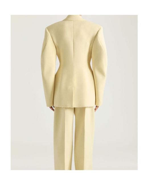 Givenchy Natural Single-Breasted Cocoon Jacket