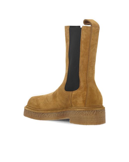 Bottega Veneta Brown Haddock Suede Chelsea Boots for men
