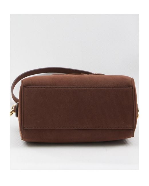 Céline Brown Zipper Shoulder Bag