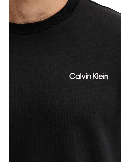 Calvin Klein Black Soft Cotton French Terry Sweatshirt for men