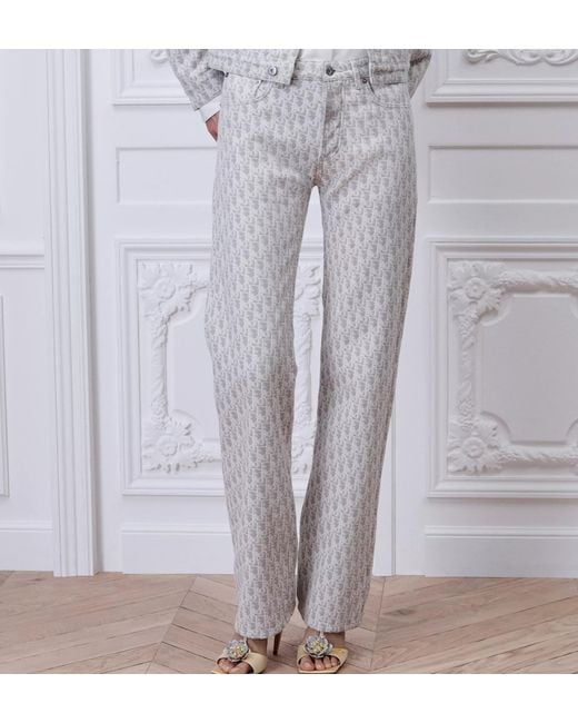 Dior Gray Regular-Fit Jeans