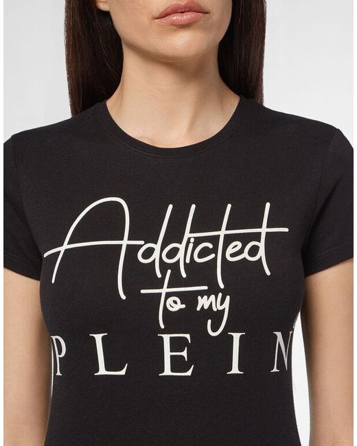Philipp Plein Black Logo Details T-Shirt