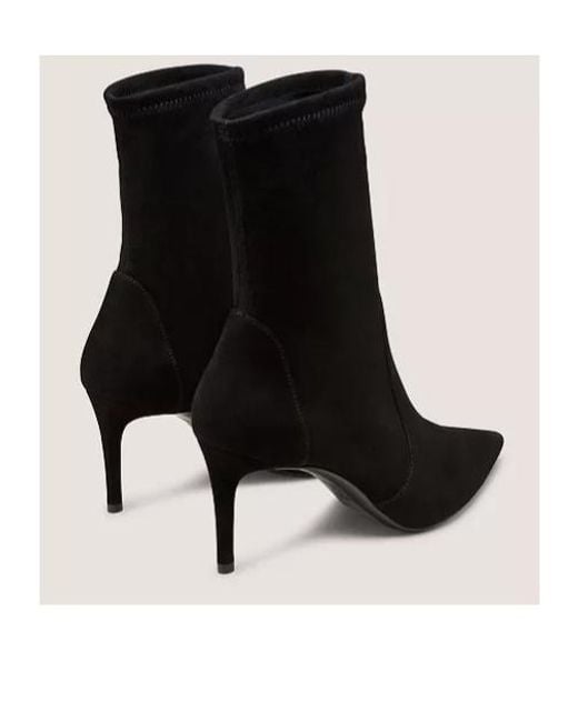 Stuart Weitzman Black Pointed Short Boots