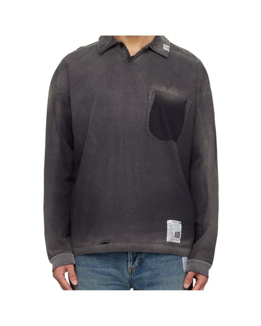 Maison Mihara Yasuhiro Gray Sun Faded Like Top for men