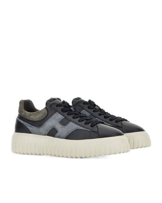 Hogan Blue Sneakers H-Stripes for men