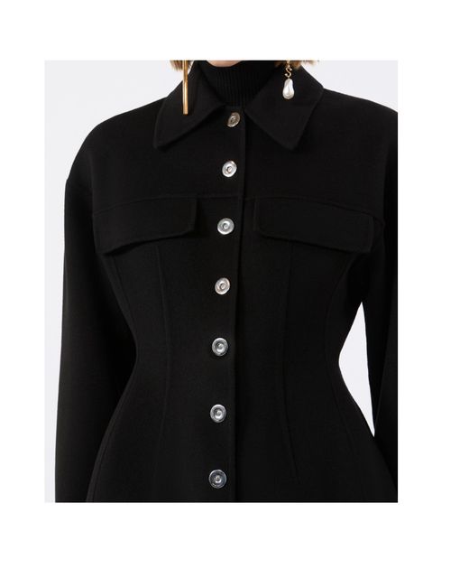 Sportmax Black Spxarena Sculpted Tailored Jacket