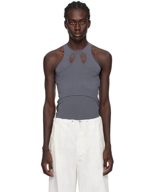 Dion Lee Multicolor Mobius Loop Cut-Out Tank Top for men