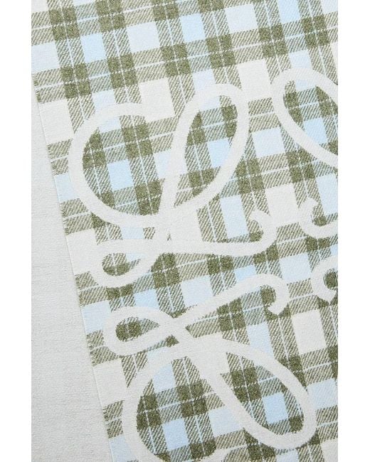 Loewe White Anagram Scarf
