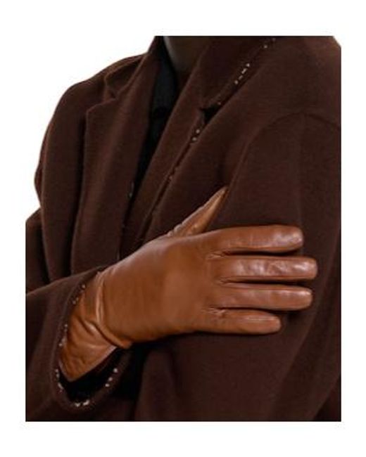 Gucci Brown Full Finger Gloves