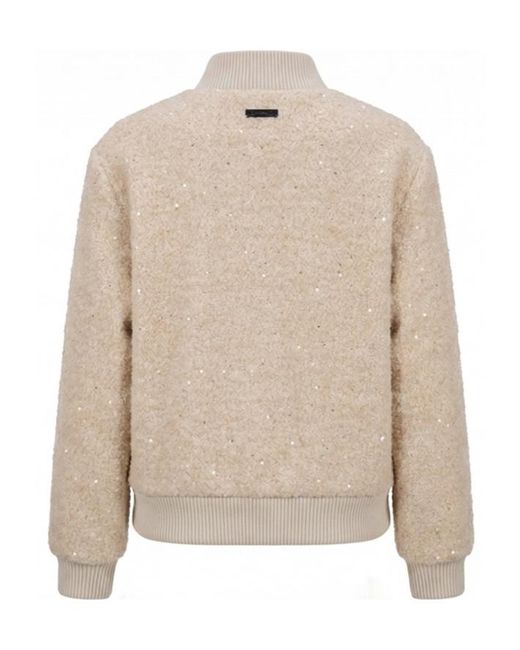 Peserico Natural Sequins Zipped Jacket