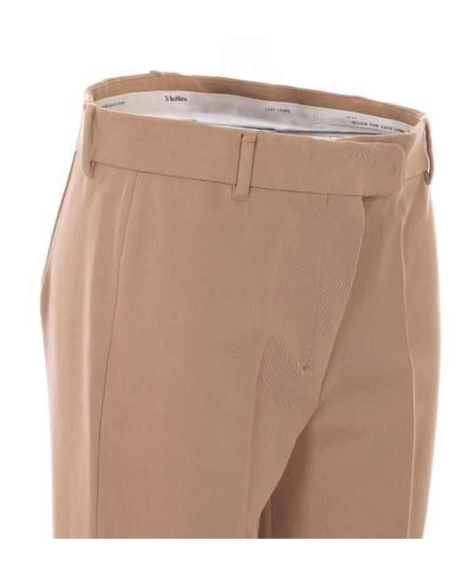 Max Mara Natural 'S Fatina Pleated Pants