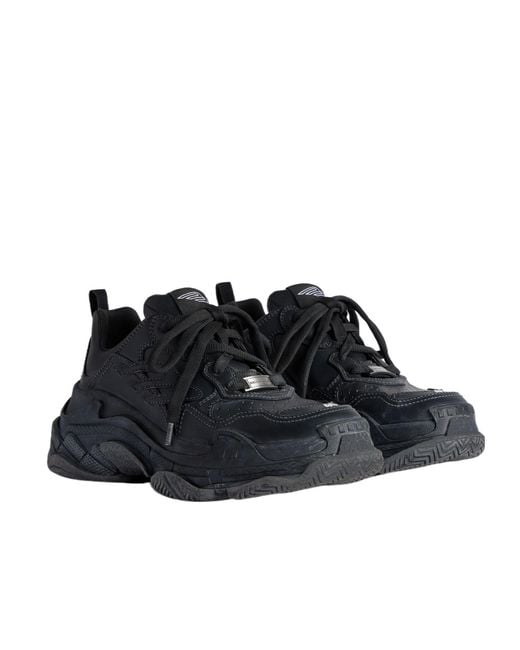 Balenciaga Blue Triple S Sporty Lace-Up Sneakers for men