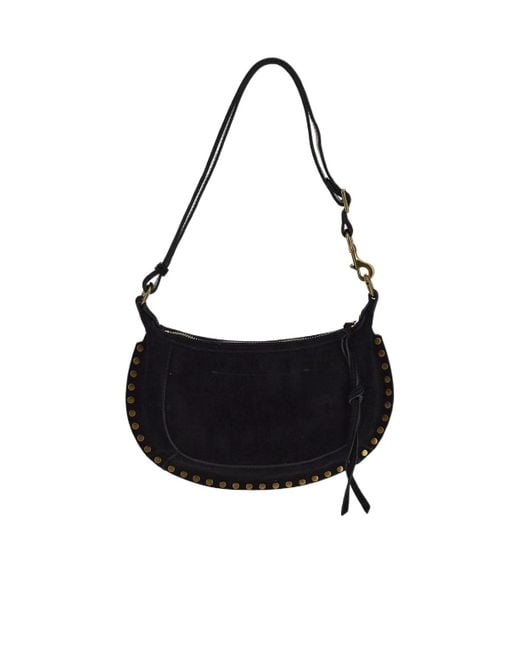 Isabel Marant Black Oskan Moon Shoulder Bag