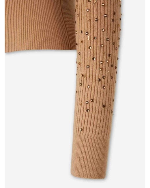 Max Mara Brown Long-Sleeved Knitwear