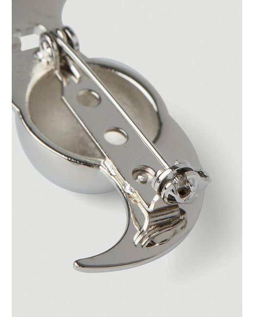 Raf Simons White Brooch