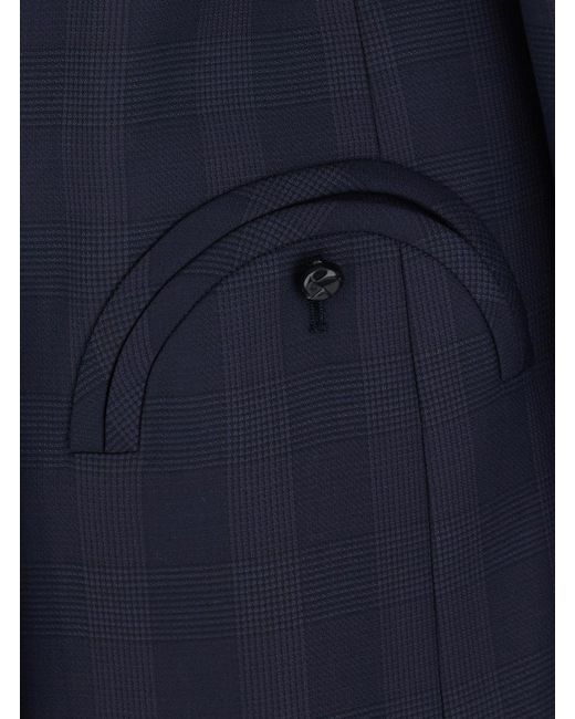 Blazé Milano Blue Blazé Milano Aramis Checked Double-Breasted Blazer