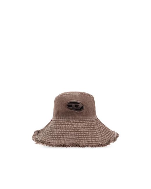 DIESEL Brown C-Bucket-Utlt Logo Embroidered Bucket Hat