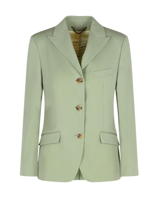 Golden Goose Deluxe Brand Green Single Breasted Tailored Blazer