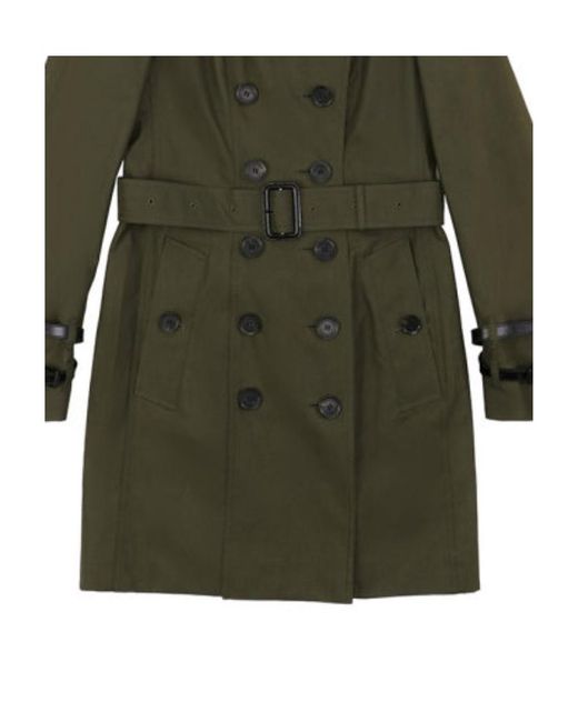 Burberry Green Logo Coat