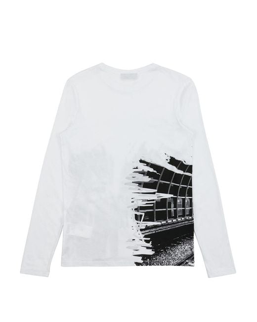 Karl Lagerfeld White Printed T-Shirt for men