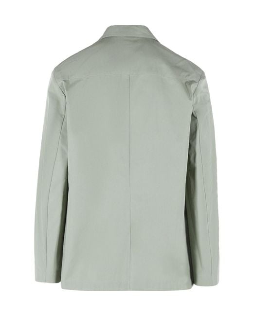 Dries Van Noten Green Caplans Double-Breasted Blazer for men