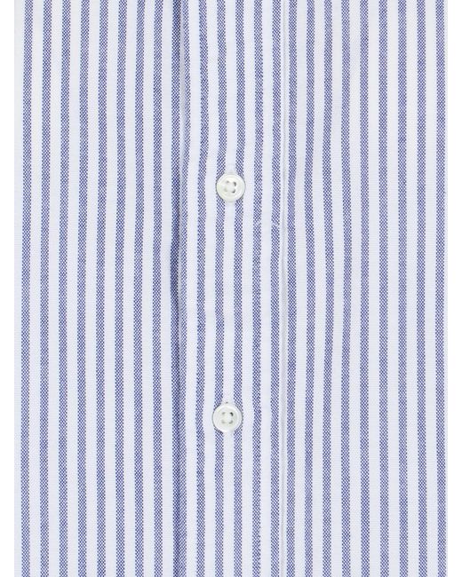 Polo Ralph Lauren Blue Pony Embroidered Striped Shirt
