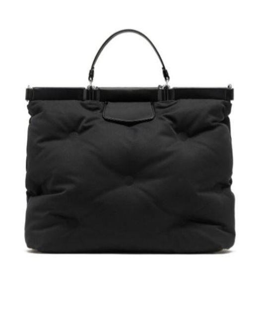 Maison Margiela Black Glam Slam Quilted Tote Bag