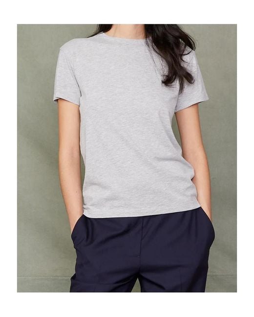 Officine Generale White Round-Neck Organic Cotton T-Shirt