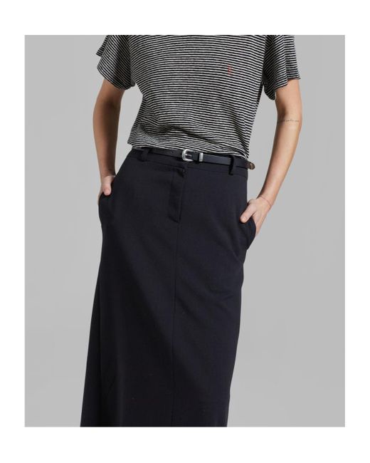 Frankie Shop Black Malvo Long Pencil Skirt