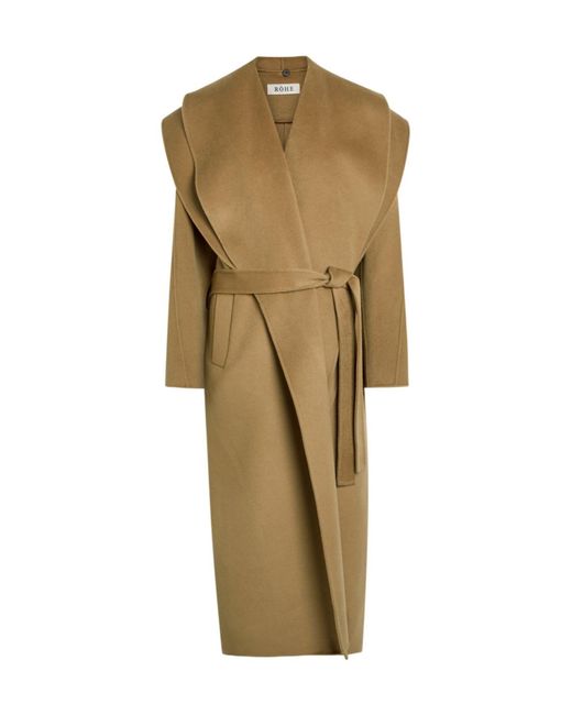 Rohe Natural Double-Faced Belted Wool And Cashmere-Blend Coat