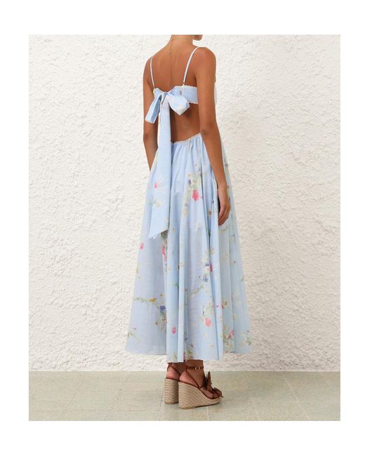 Zimmermann Blue Lucky Picnic Maxi Dress