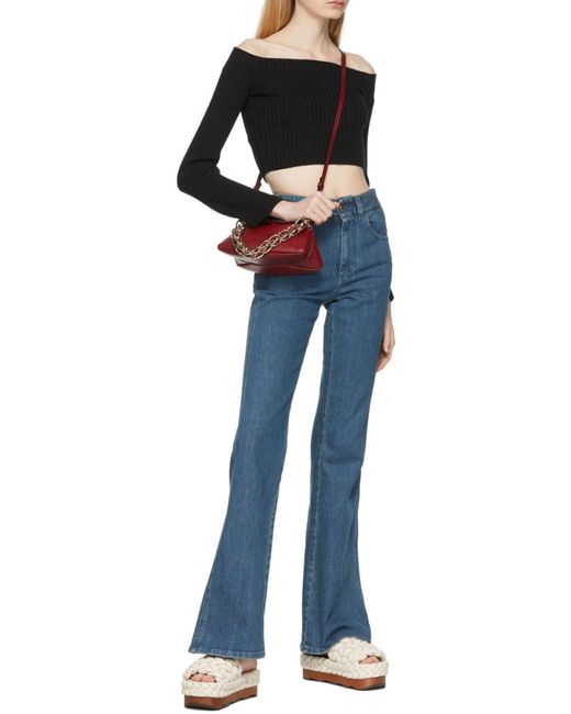 Chloé Black Lower Impact Knitted Top