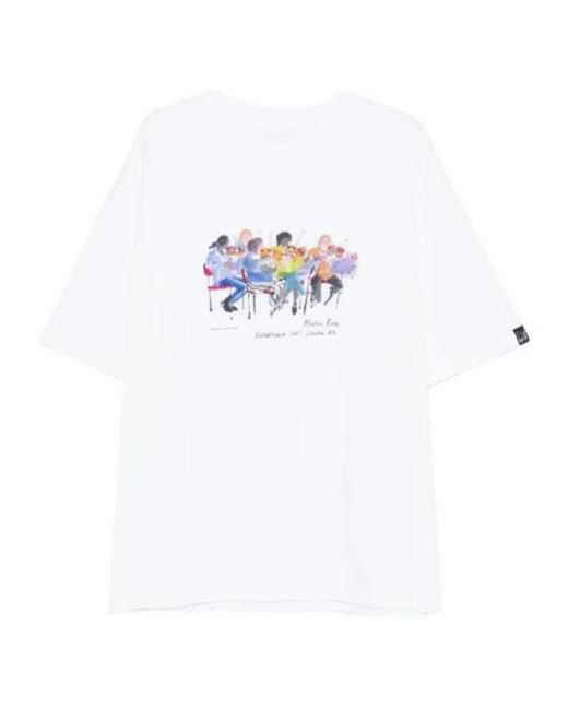 Martine Rose White Graphic Short-Sleeve T-Shirt for men