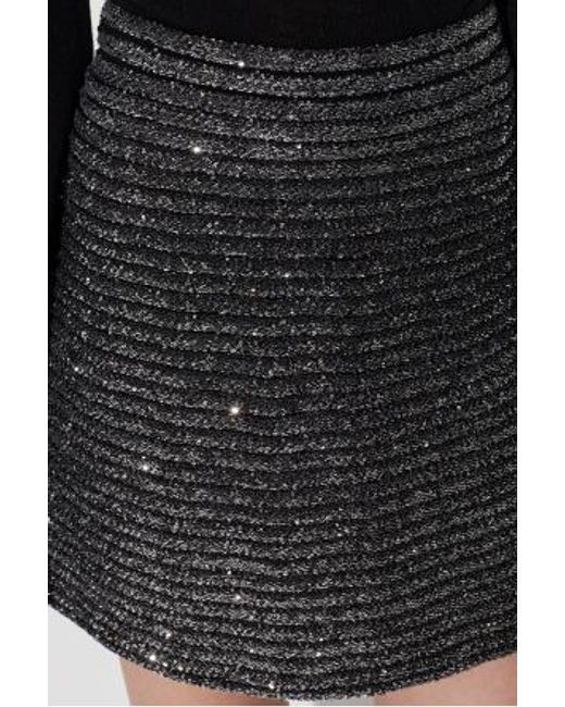 Alaïa Black Sequin Skirt