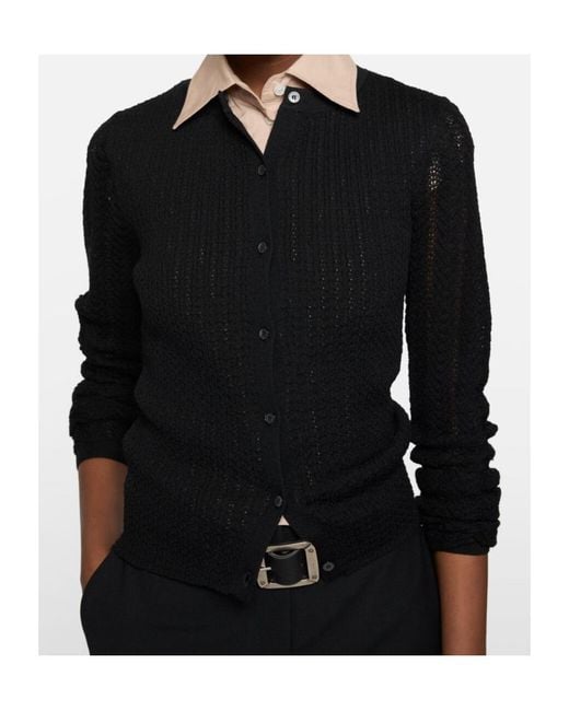 Acne Black Button Knitted Cardigan