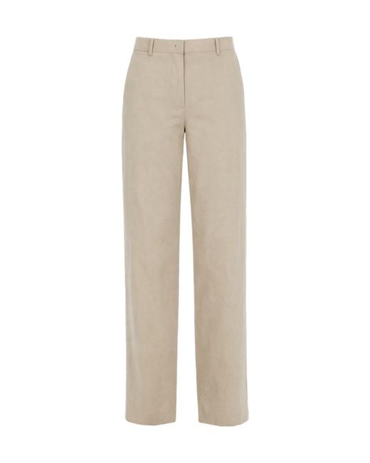 Paul Smith Natural Wide-Leg Pants