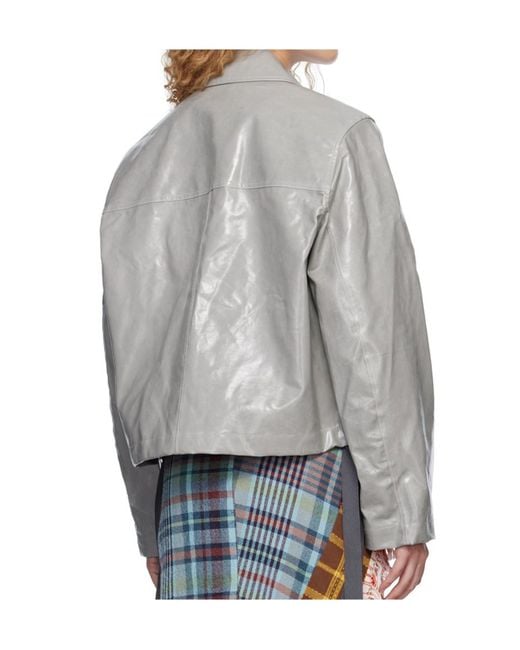 Song For The Mute Gray Lapel Casual Jacket