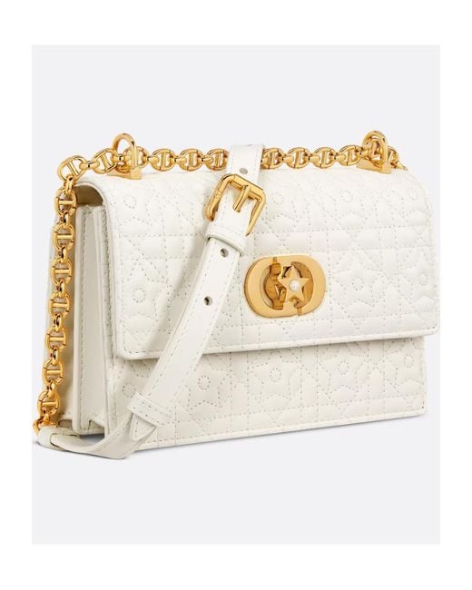 Dior White Miss Caro Mini Bag