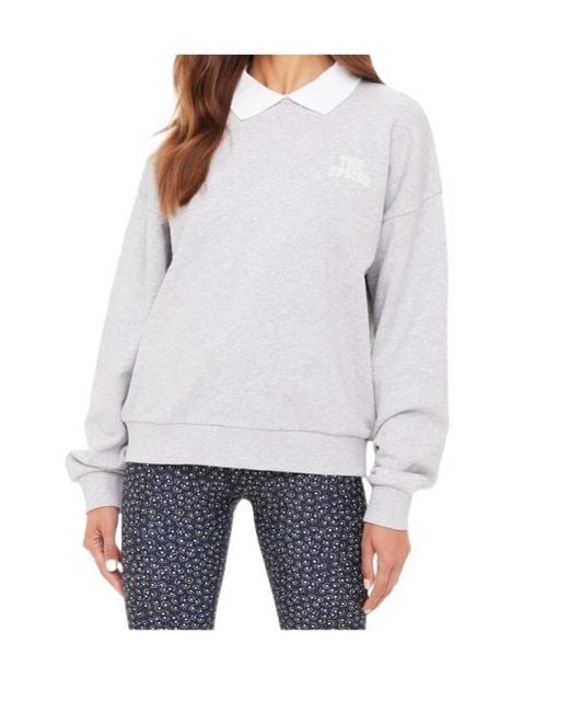 The Upside Gray Pascal Collared Sweatshirt