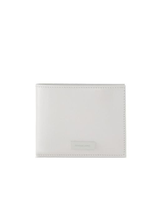 Ferragamo White Logo Wallet for men