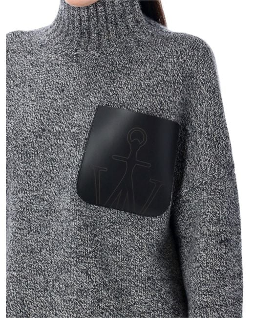 J.W. Anderson Gray Jw Anderson Turtleneck Pocket Patch Knitted Jumper