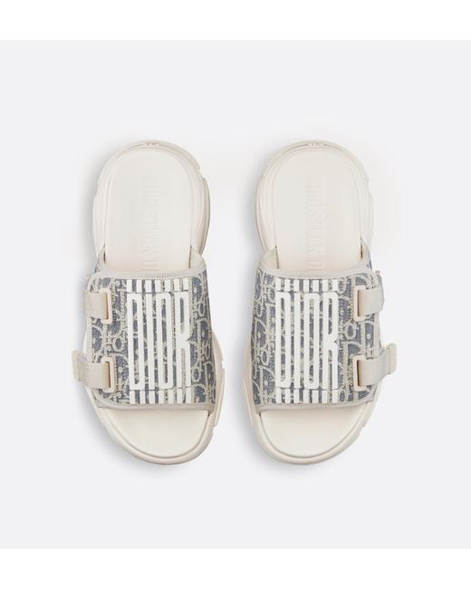 Dior White D-Wander Sandals