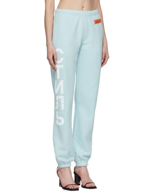 Heron Preston Blue Стиль-Logo Track Pants
