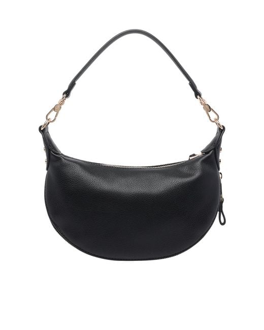 Liu Jo Black Logo Plaque Shoulder Bag