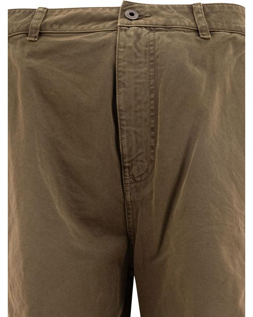 Loewe Green Cargo Bermuda Shorts for men