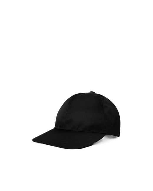 Prada Black Logo Baseball Cap for men