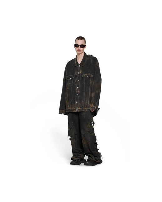Balenciaga Black Giacca Oversize for men